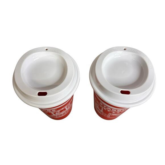 Starbucks Christmas 2025 Red Cup Day 16 oz Holiday Reusable Coffee Lot of 2 New - Picture 6 of 6